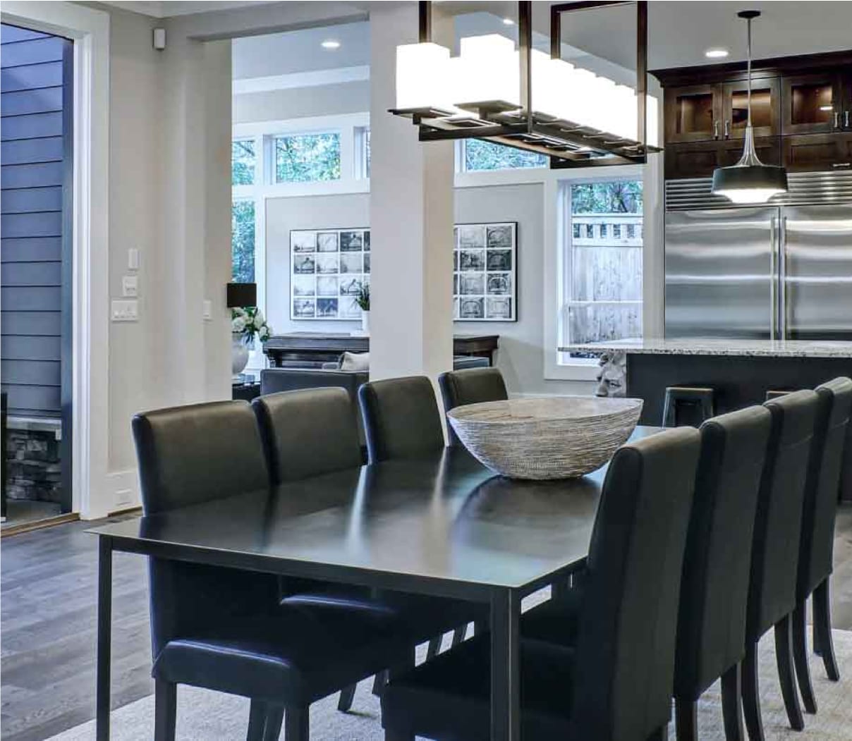 Remodeled kitchen and dining area